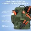 image:imageKastKing KarryAll Fishing Tackle Backpack with Rod Holder 4 Tackle Boxes4026L Tackle Bag Storage Fishing Gear and EquipmentF Medium 26 L  Green