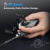 image:imageKastKing Kestrel Elite Baitcasting Fishing Reel Finesse Baitcaster Lightest Easily Cast Lures Down to 132 oz 111 Double Shielded BB Available in 841 and 751 Gear RatiosKestrel Carbon 45oz Left 751
