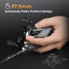 image:imageKastKing Kestrel Elite Baitcasting Fishing Reel Finesse Baitcaster Lightest Easily Cast Lures Down to 132 oz 111 Double Shielded BB Available in 841 and 751 Gear RatiosKestrel Carbon 45oz Left 841