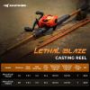 image:imageKastKing Lethal Blaze Baitcasting Fishing Reel 731 HighSpeed Gear Ratio LowProfile Baitcaster Lightweight Glass FiberInfused Nylon Frame Freshwater amp Inshore Bass Fishing ReelRight Shiny Orange 731
