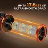 image:imageKastKing Lethal Blaze Twintip Fishing Rod and Reel Combo Spinning amp Baitcaster Combo Flame Pattern Design IM6 Graphite 2Pc Rod with Backup Tip Section StainlessSteel Guides EVA HandleSpin62 M2000 Reel 2pcs Extra Tip