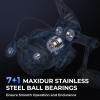 image:imageKastKing Megatron Spinning Reel Freshwater and Saltwater Spinning Fishing Reel Rigid Aluminum Frame 71 DoubleShielded StainlessSteel BB Over 30 lbs Carbon Drag CNC Aluminum Spool amp Handle3000