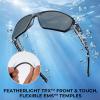 image:imageKastKing Merced Floating Polarized Sports Sunglasses With PuriVex Protective Lens Coating Lightweight TPX Frame Men WomenA Matte Black Frame  Smoke