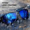 image:imageKastKing Merced Floating Polarized Sports Sunglasses With PuriVex Protective Lens Coating Lightweight TPX Frame Men WomenB Matte Black Frame  Cobalt Mirror