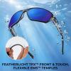 image:imageKastKing Merced Floating Polarized Sports Sunglasses With PuriVex Protective Lens Coating Lightweight TPX Frame Men WomenB Matte Black Frame  Cobalt Mirror