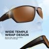 image:imageKastKing Merced Floating Polarized Sports Sunglasses With PuriVex Protective Lens Coating Lightweight TPX Frame Men WomenC Matte Dark Brown Frame  Brown