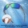 image:imageKastKing Merced Floating Polarized Sports Sunglasses With PuriVex Protective Lens Coating Lightweight TPX Frame Men WomenE Matte Light Gray Frame  Chartruesse Mirror