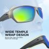 image:imageKastKing Merced Floating Polarized Sports Sunglasses With PuriVex Protective Lens Coating Lightweight TPX Frame Men WomenE Matte Light Gray Frame  Chartruesse Mirror