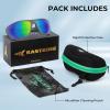 image:imageKastKing Merced Floating Polarized Sports Sunglasses With PuriVex Protective Lens Coating Lightweight TPX Frame Men WomenE Matte Light Gray Frame  Chartruesse Mirror