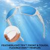 image:imageKastKing Merced Floating Polarized Sports Sunglasses With PuriVex Protective Lens Coating Lightweight TPX Frame Men WomenF Matte White Frame  Blue Ocean Mirror