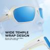 image:imageKastKing Merced Floating Polarized Sports Sunglasses With PuriVex Protective Lens Coating Lightweight TPX Frame Men WomenF Matte White Frame  Blue Ocean Mirror