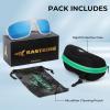 image:imageKastKing Merced Floating Polarized Sports Sunglasses With PuriVex Protective Lens Coating Lightweight TPX Frame Men WomenF Matte White Frame  Blue Ocean Mirror