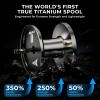 image:imageKastKing MgTi Elite Baitcasting Reel with True Titanium Spool Halo Vortex Magnetic Braking System DigiCut Magnesium Body Frame TiCon Carbon Fiber Side Covers 291 Ball BearingsLeft HandedBlack721
