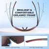 image:imageKastKing Nizini Polarized Sports Fishing Sunglasses With PuriVex Protective Lens Coating Rimless Wrap Design Men WomenA Matte Smoke Crystal Frame  Burgundy Mirror