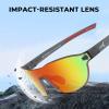 image:imageKastKing Nizini Polarized Sports Fishing Sunglasses With PuriVex Protective Lens Coating Rimless Wrap Design Men WomenA Matte Smoke Crystal Frame  Burgundy Mirror