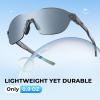 image:imageKastKing Nizini Polarized Sports Fishing Sunglasses With PuriVex Protective Lens Coating Rimless Wrap Design Men WomenC Gloss Smoke Crystal Frame  Granite Mirror