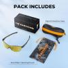image:imageKastKing Nizini Polarized Sports Fishing Sunglasses With PuriVex Protective Lens Coating Rimless Wrap Design Men WomenD Gloss Tal Dark Olive Frame  Gold Mirror