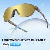 image:imageKastKing Nizini Polarized Sports Fishing Sunglasses With PuriVex Protective Lens Coating Rimless Wrap Design Men WomenD Gloss Tal Dark Olive Frame  Gold Mirror