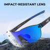 image:imageKastKing Nizini Polarized Sports Fishing Sunglasses With PuriVex Protective Lens Coating Rimless Wrap Design Men WomenE Matte Black Frame  Cobalt Mirror