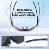 image:imageKastKing Nizini Polarized Sports Fishing Sunglasses With PuriVex Protective Lens Coating Rimless Wrap Design Men WomenE Matte Black Frame  Cobalt Mirror