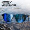 image:imageKastKing Nizini Polarized Sports Fishing Sunglasses With PuriVex Protective Lens Coating Rimless Wrap Design Men WomenE Matte Black Frame  Cobalt Mirror