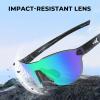 image:imageKastKing Nizini Polarized Sports Fishing Sunglasses With PuriVex Protective Lens Coating Rimless Wrap Design Men WomenF Gloss Tal Brown Frame  Chartreuse Mirror