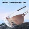 image:imageKastKing Nizini Polarized Sports Fishing Sunglasses With PuriVex Protective Lens Coating Rimless Wrap Design Men WomenG Gloss Crystal Frame  Silver Mirror