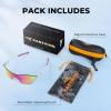 image:imageKastKing Nizini Polarized Sports Fishing Sunglasses With PuriVex Protective Lens Coating Rimless Wrap Design Men WomenH Gloss Crystal Frame  Lavender Mirror