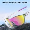 image:imageKastKing Nizini Polarized Sports Fishing Sunglasses With PuriVex Protective Lens Coating Rimless Wrap Design Men WomenH Gloss Crystal Frame  Lavender Mirror