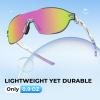 image:imageKastKing Nizini Polarized Sports Fishing Sunglasses With PuriVex Protective Lens Coating Rimless Wrap Design Men WomenH Gloss Crystal Frame  Lavender Mirror