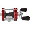 image:imageKastKing Rover Round Baitcasting Fishing Reel Perfect Conventional Reel for Catfish SalmonSteelhead Striper Bass and Inshore Saltwater Fishing Reel Reinforced Metal BodyRed