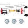 image:imageKastKing Rover Round Baitcasting Fishing Reel Perfect Conventional Reel for Catfish SalmonSteelhead Striper Bass and Inshore Saltwater Fishing Reel Reinforced Metal BodyRed