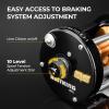 image:imageKastKing Rover Round Baitcasting Fishing Reel Perfect Conventional Reel for Catfish SalmonSteelhead Striper Bass and Inshore Saltwater Fishing Reel Reinforced Metal BodyBlack