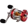 image:imageKastKing Rover Round Baitcasting Fishing Reel Perfect Conventional Reel for Catfish SalmonSteelhead Striper Bass and Inshore Saltwater Fishing Reel Reinforced Metal BodyRed