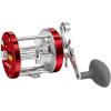 image:imageKastKing Rover Round Baitcasting Fishing Reel Perfect Conventional Reel for Catfish SalmonSteelhead Striper Bass and Inshore Saltwater Fishing Reel Reinforced Metal BodyRed