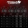 image:imageKastKing Royale Legend Fishing Reel  521621 Gear Ratio Spinning Reel Up to 22 Lbs of Carbon Drag 5171 Stainless Steel Ball Bearings Graphite Frame Asymmetric Spinning Reel Rotor DesignBlack 521 Royale Legend II