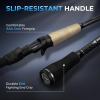 image:imageKastKing Spartacus II Plus TwinTip Spinning amp Casting Rods IM6 Graphite Blanks Stainless Steel Frame with Zirconium Oxide Rings 2Piece Rods with Extra Tip Section PTS NoSlip Grip Hook Keeper70 MH Fast 2 Pcs Extra Tip