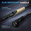 image:imageKastKing Spartacus II Plus TwinTip Spinning amp Casting Rods IM6 Graphite Blanks Stainless Steel Frame with Zirconium Oxide Rings 2Piece Rods with Extra Tip Section PTS NoSlip Grip Hook Keeper70 MH Fast 2 Pcs Extra Tip