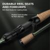 image:imageKastKing Spartacus II TwinTip Fishing Rod and Reel Combo Spinning amp Casting Combo Fishing Poles and Reels Combo KastFlex IM6 Graphite Blanks 2Piece Rods with Extra TipCast71 Mh Right Handed 2 Pcs Extra Tip