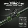 image:imageKastKing Spartacus II TwinTip Fishing Rod and Reel Combo Spinning amp Casting Combo Fishing Poles and Reels Combo KastFlex IM6 Graphite Blanks 2Piece Rods with Extra TipCast68 Mh Left Handed 2 Pcs Extra Tip