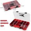 image:imageKastKing Tackle Boxes Plastic Box Plastic Storage Organizer Box with Removable Dividers  Fishing Tackle Storage  Box Organizer  2 Packs 4 Packs Tackle Trays  Parts BoxRed Camouflage