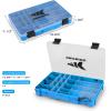 image:imageKastKing Tackle Boxes Plastic Box Plastic Storage Organizer Box with Removable Dividers  Fishing Tackle Storage  Box Organizer  2 Packs 4 Packs Tackle Trays  Parts BoxBlue Camouflage