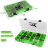 image:imageKastKing Tackle Boxes Plastic Box Plastic Storage Organizer Box with Removable Dividers  Fishing Tackle Storage  Box Organizer  2 Packs 4 Packs Tackle Trays  Parts BoxGreen Camouflage