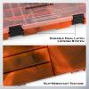 image:imageKastKing Tackle Boxes Plastic Box Plastic Storage Organizer Box with Removable Dividers  Fishing Tackle Storage  Box Organizer  2 Packs 4 Packs Tackle Trays  Parts BoxOrange Camouflage
