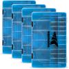 image:imageKastKing Tackle Boxes Plastic Box Plastic Storage Organizer Box with Removable Dividers  Fishing Tackle Storage  Box Organizer  2 Packs 4 Packs Tackle Trays  Parts BoxBlue Camouflage