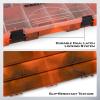 image:imageKastKing Tackle Boxes Plastic Box Plastic Storage Organizer Box with Removable Dividers  Fishing Tackle Storage  Box Organizer  2 Packs 4 Packs Tackle Trays  Parts BoxOrange Camouflage