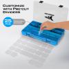 image:imageKastKing Tackle Boxes Plastic Box Plastic Storage Organizer Box with Removable Dividers  Fishing Tackle Storage  Box Organizer  2 Packs 4 Packs Tackle Trays  Parts BoxBlue Camouflage