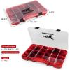 image:imageKastKing Tackle Boxes Plastic Box Plastic Storage Organizer Box with Removable Dividers  Fishing Tackle Storage  Box Organizer  2 Packs 4 Packs Tackle Trays  Parts BoxRed Camouflage