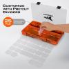 image:imageKastKing Tackle Boxes Plastic Box Plastic Storage Organizer Box with Removable Dividers  Fishing Tackle Storage  Box Organizer  2 Packs 4 Packs Tackle Trays  Parts BoxOrange Camouflage