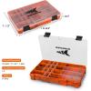 image:imageKastKing Tackle Boxes Plastic Box Plastic Storage Organizer Box with Removable Dividers  Fishing Tackle Storage  Box Organizer  2 Packs 4 Packs Tackle Trays  Parts BoxOrange Camouflage